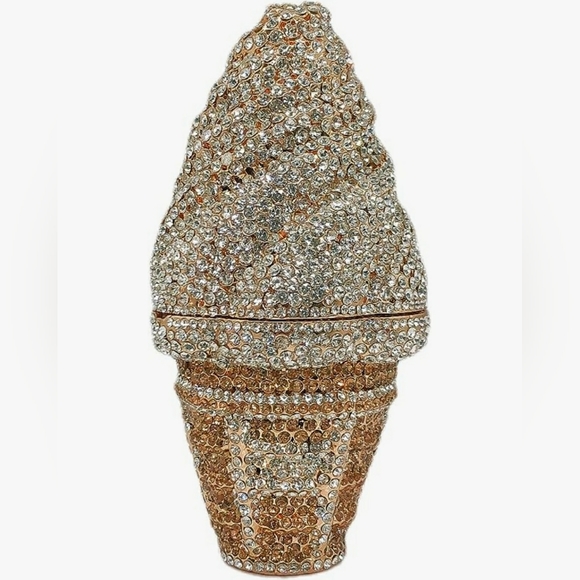 NWT Sparkling Bling Swarovski Crystal Rhinestone Popsicle Ice Cream Clut… - Picture 14 of 17